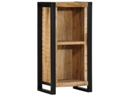 Conjunto 1 Armário Aparador Vidaxl Castanho Madeira De Pinho Maciça (40 X 30 X 80 Cm)