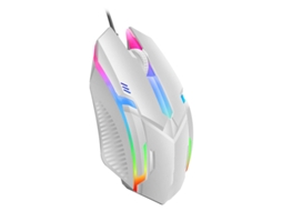 Rato YIZHOOD M3 Computador de mesa Laptop Colorful Glow RGB Office Game Cabo USB Branco
