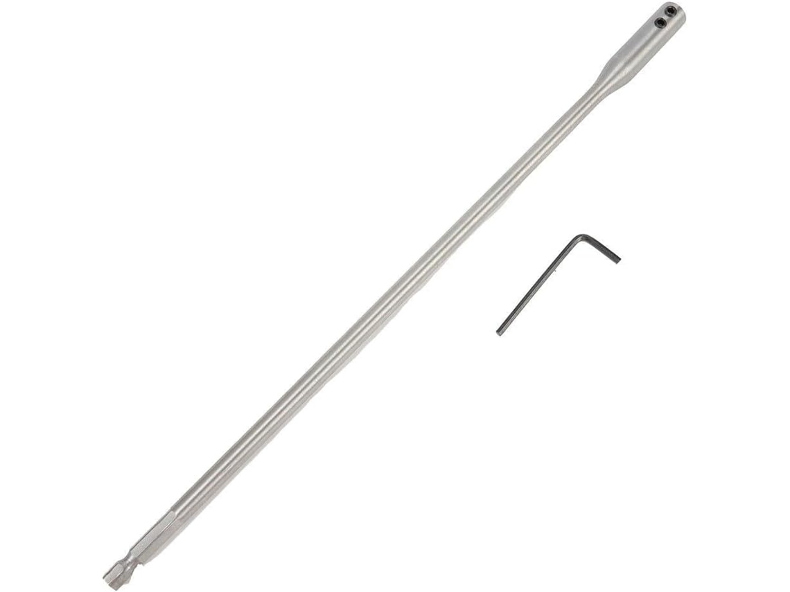 Barra De Extensão 150/300 Mm, Chave Encaixe Kit Em Aço Carbono Alta Portátil Prateada