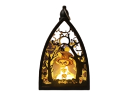 Laxiscreed Lanterna De Mão Com Vela Led Para Halloween, Iluminação Decorativa De Festa