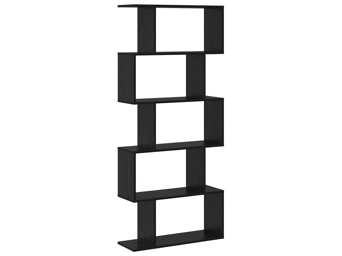 Estante Para Livros | Gabinete De Livros | Estante Carvalho Preto 70 X 24 X 161 Cm