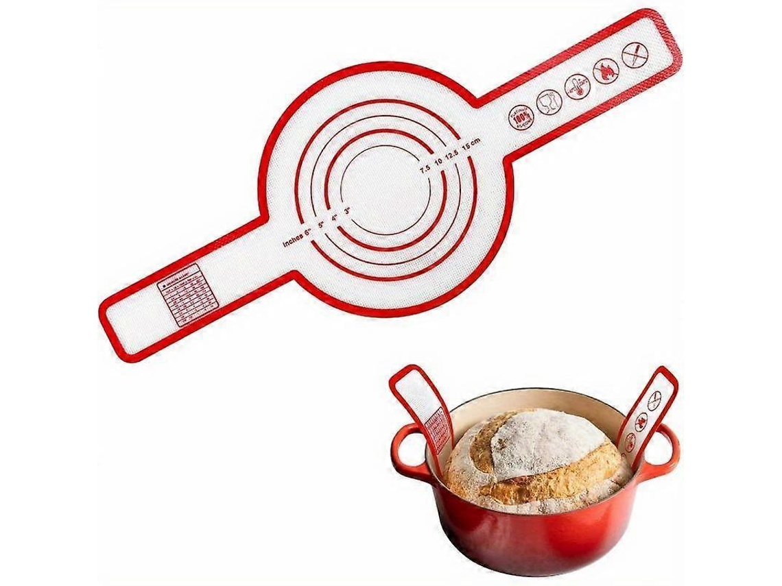 Forma Para Pão E Bolos, Em Silicone E Ferro Fundido, Cor Vermelho, Revestimento Antiaderente, Para Forno, Confeitaria E Preparo Doméstico