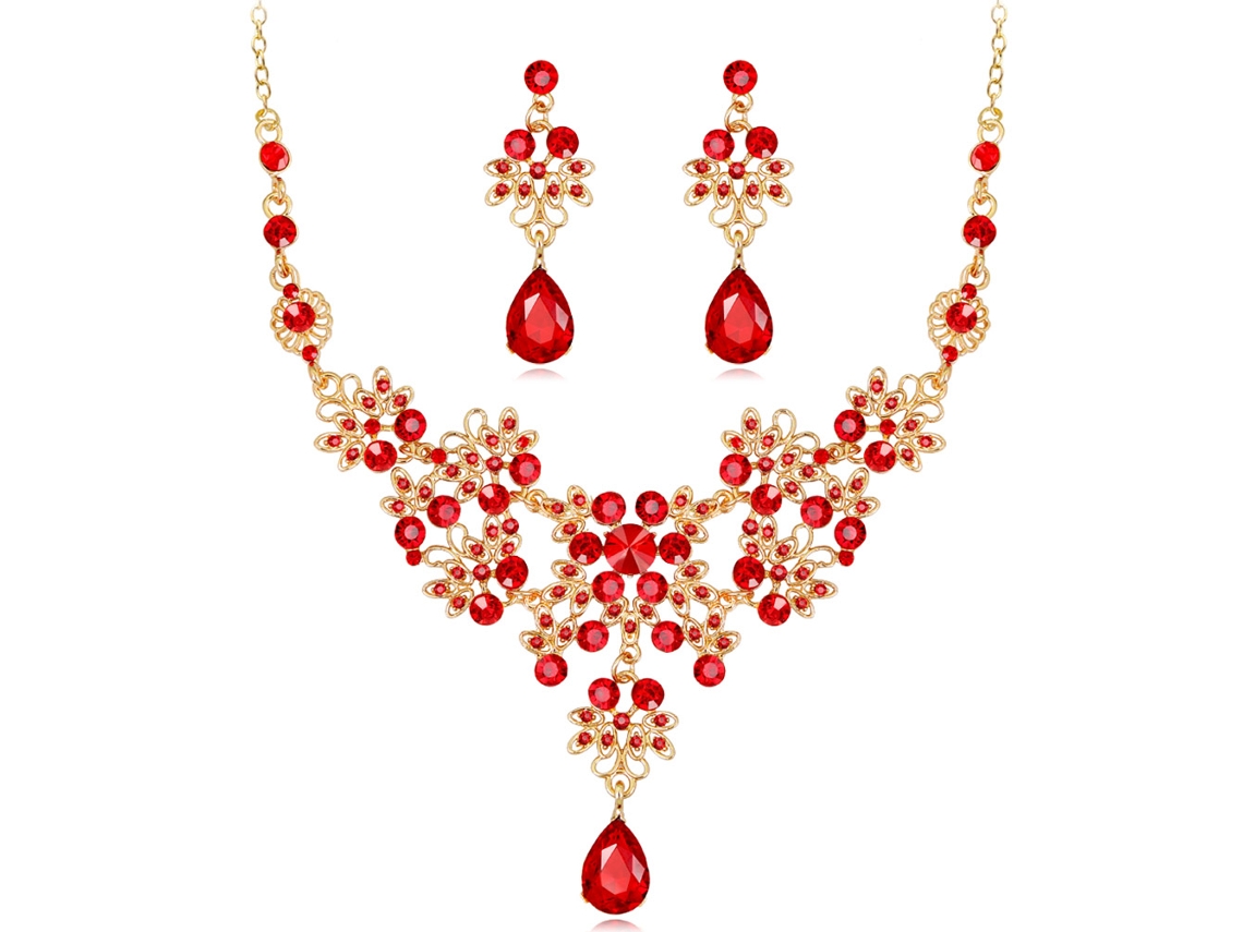 Bijuterias Brilhante E Pendente Set
