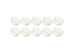 2026 10 Peças Painel de Luz Cob 10w Led Super Brilhante Componentes Diodo Perolas de Lâmpada Rgb para Iluminação Diy