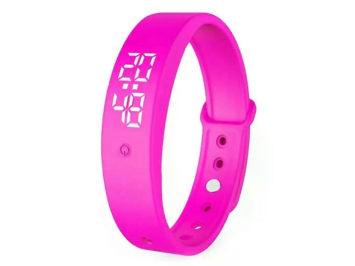 Pulseira Inteligente Esportiva Com Led, Monitor De Temperatura Corporal, Termômetro, Alarme Vibratório E Lembretes. Ideal Para Estudantes E Alunos.