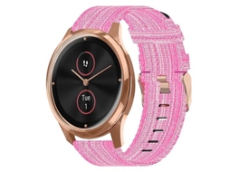 Bracelete para Garmin Vivomove Luxe 20Mm Faixa de Relógio de Nylon Rosa VENISYMLIS