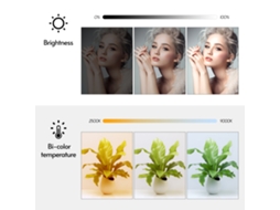 Luz Led Rgb Portátil Mini Com Temperatura Bicolor 2500k-9000k, Cri 95+, Para Fotografia, Vídeo E Streaming