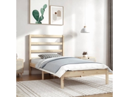 Cama Sem Colchão 90x200 Cm Madeira De Pinho Maciça