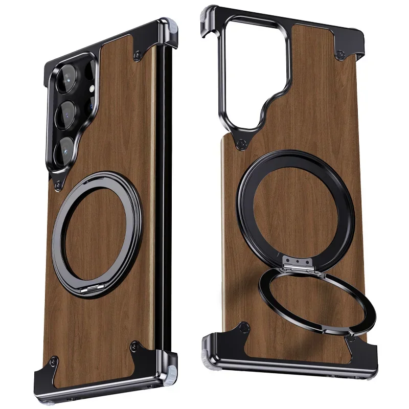 Capa Para Celular (galaxy S25 Ultra Preta) Com Função Magnética Magsafe, Capa Protetora À Prova De Choque.