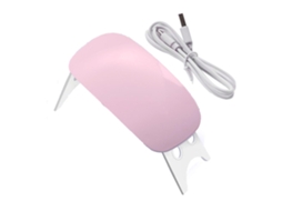 Secador De Uñas Em Forma De Rato Portátil Plegável Com 6 Chips Led Usb Mini Lâmpada De Uñas Rosa
