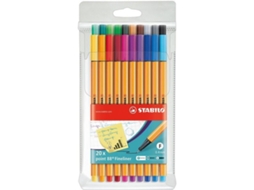 Caneta Fineliner STABILO Point 88 Ponta Fina