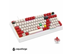 Teclado Mecânico Rgb 98 Teclas Switch Vermelho Branco