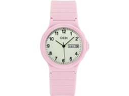 Lurelia Relógio Feminino, Movimento De Quartzo, Data/calendário, Luminoso, Silicone, Resistente À Água, Rosa