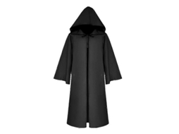 Fantasia de Médico da Peste com Capuz e Máscara Bico Longo para Halloween e Cosplay para Crianças e Adultos 01 Adulto P