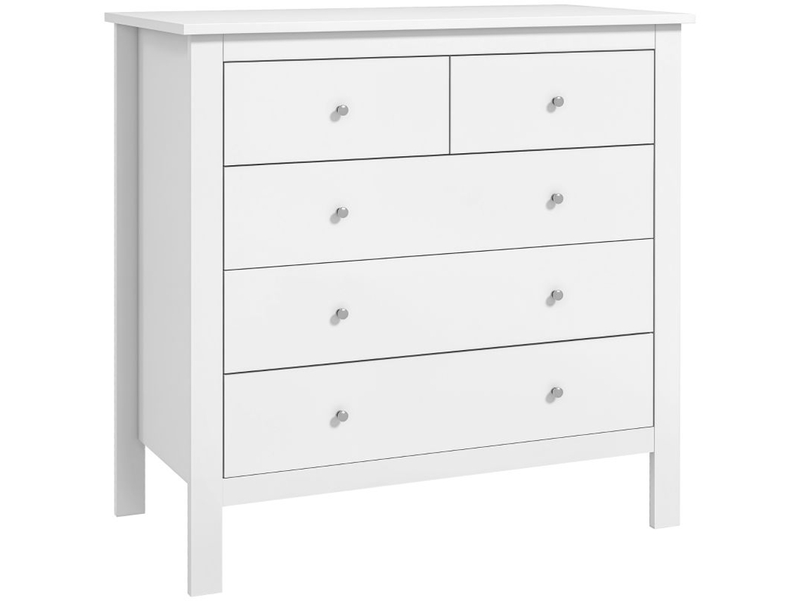 Cómoda com 3 Gavetas, Branco, 79x39,5x80,5cm ZIWEI STORE