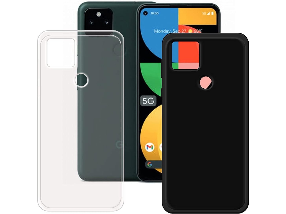Capa Protetora para Google Google Pixel 5A 5G HONGWE. Textura Macia Premium Transparente