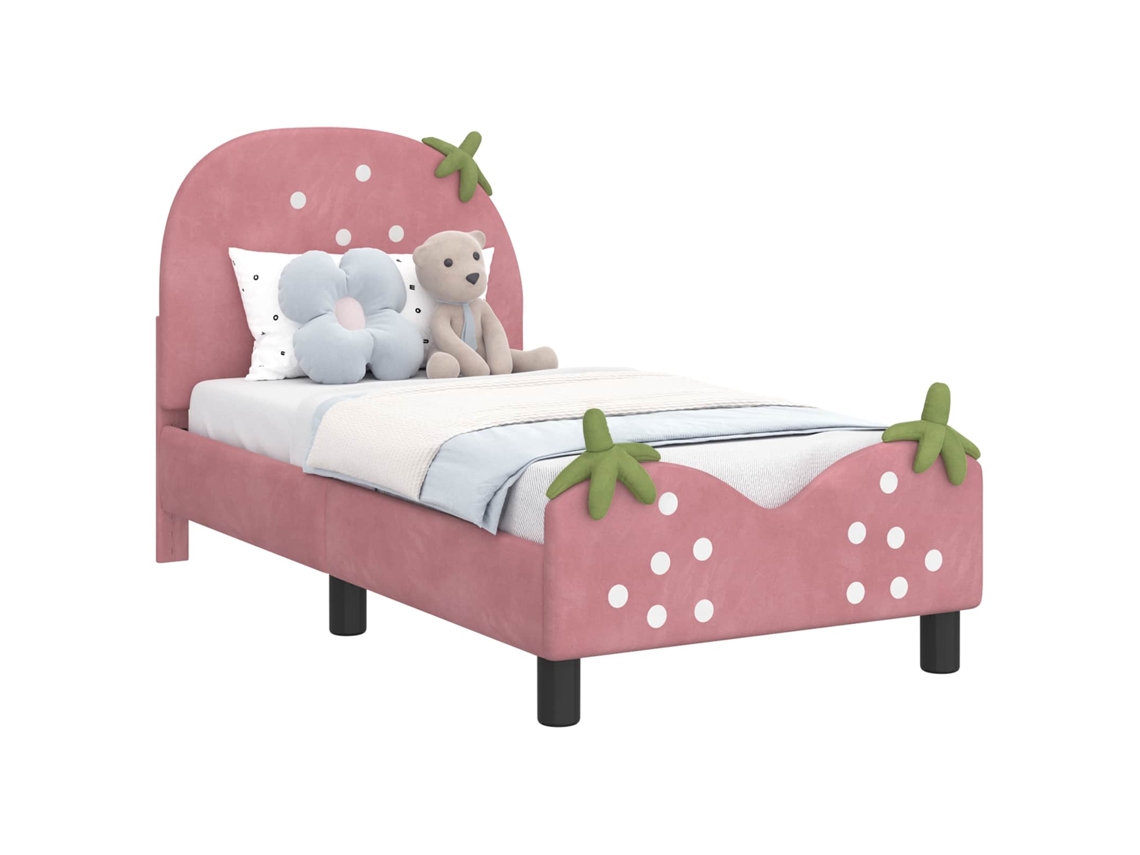 Estrutura de Cama para Criança com Cabeceira Rosa 70x140 cm MAISON EXCLUSIVE