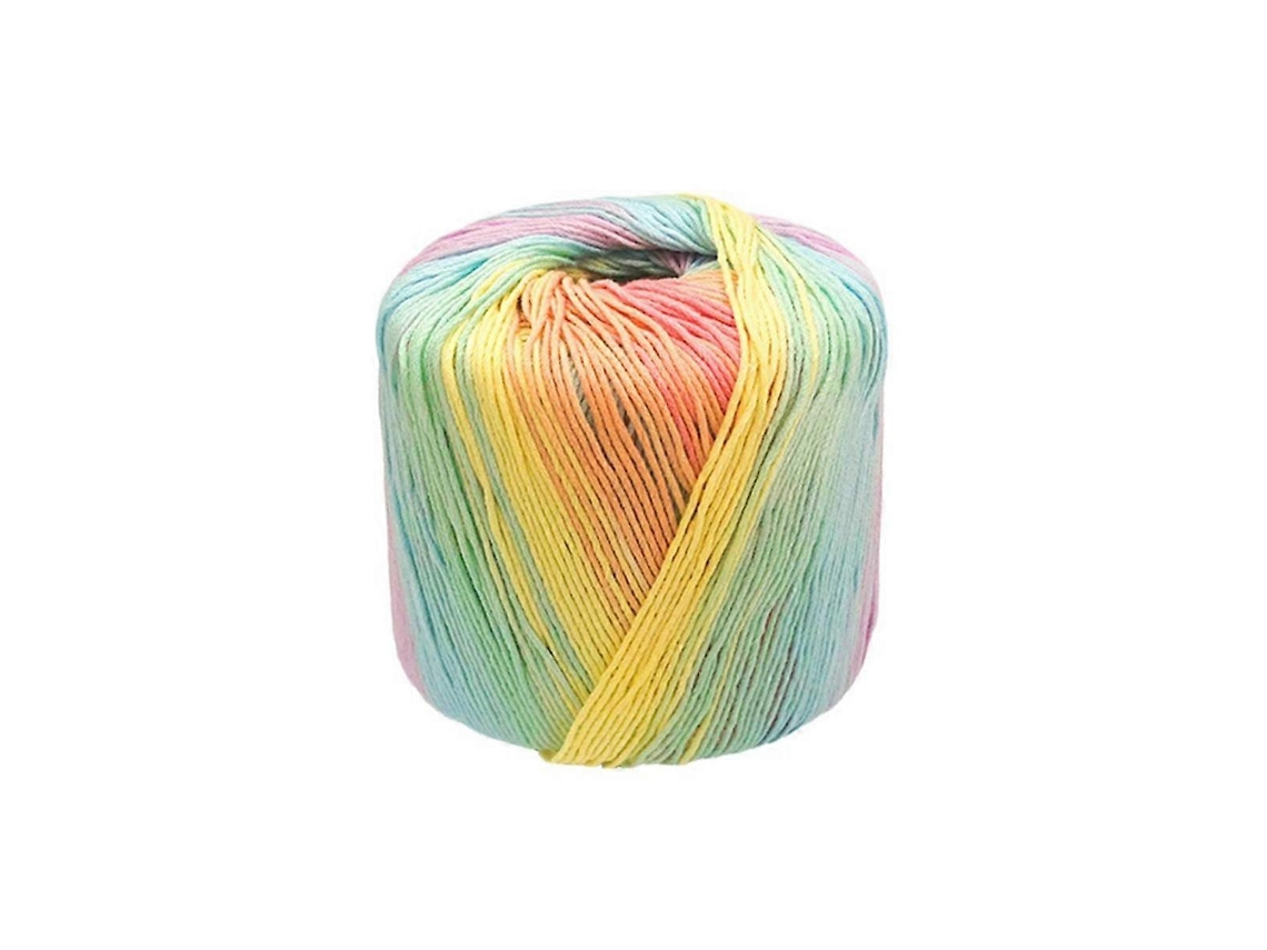 40g/novelo Fio De Algodão Renda Colorido Segmento Fio Gradiente Colorido Diy Tricô À Mão Roupas De Crochê Fio De Renda Para Boneca B Slowmoose