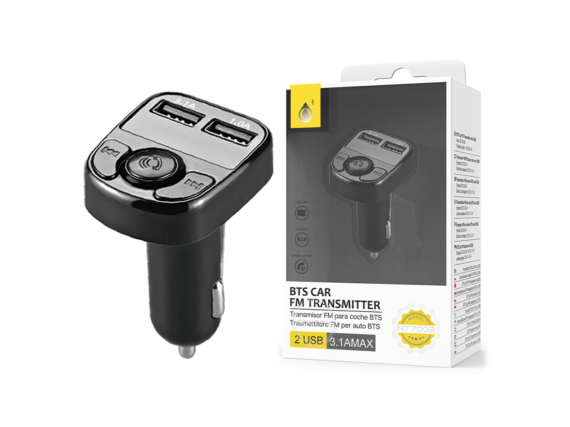 Transmissor ONE PLUS Auto NT7002 (3.1A Max - Preto)