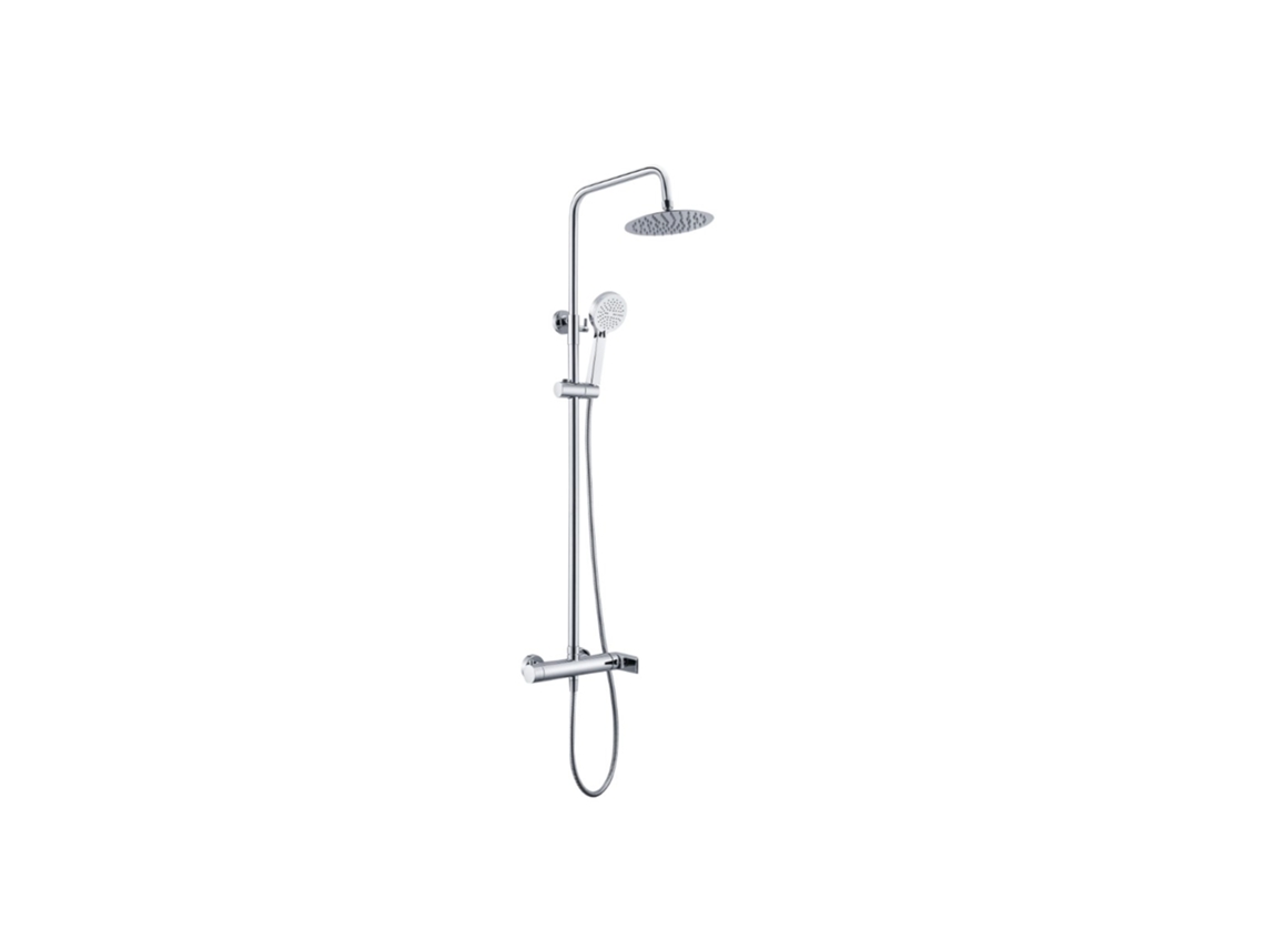 Conjunto de Coluna de Duche Monocomando com Barra Extensível em Cromado MICE COLLECTION