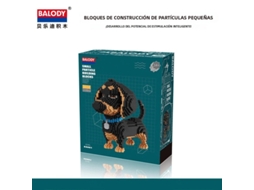 Miniatura de Brinquedo de Montar em Blocos, Representando um Cachorro e um Gato de Desenho Animado MDUG (estilo 3)