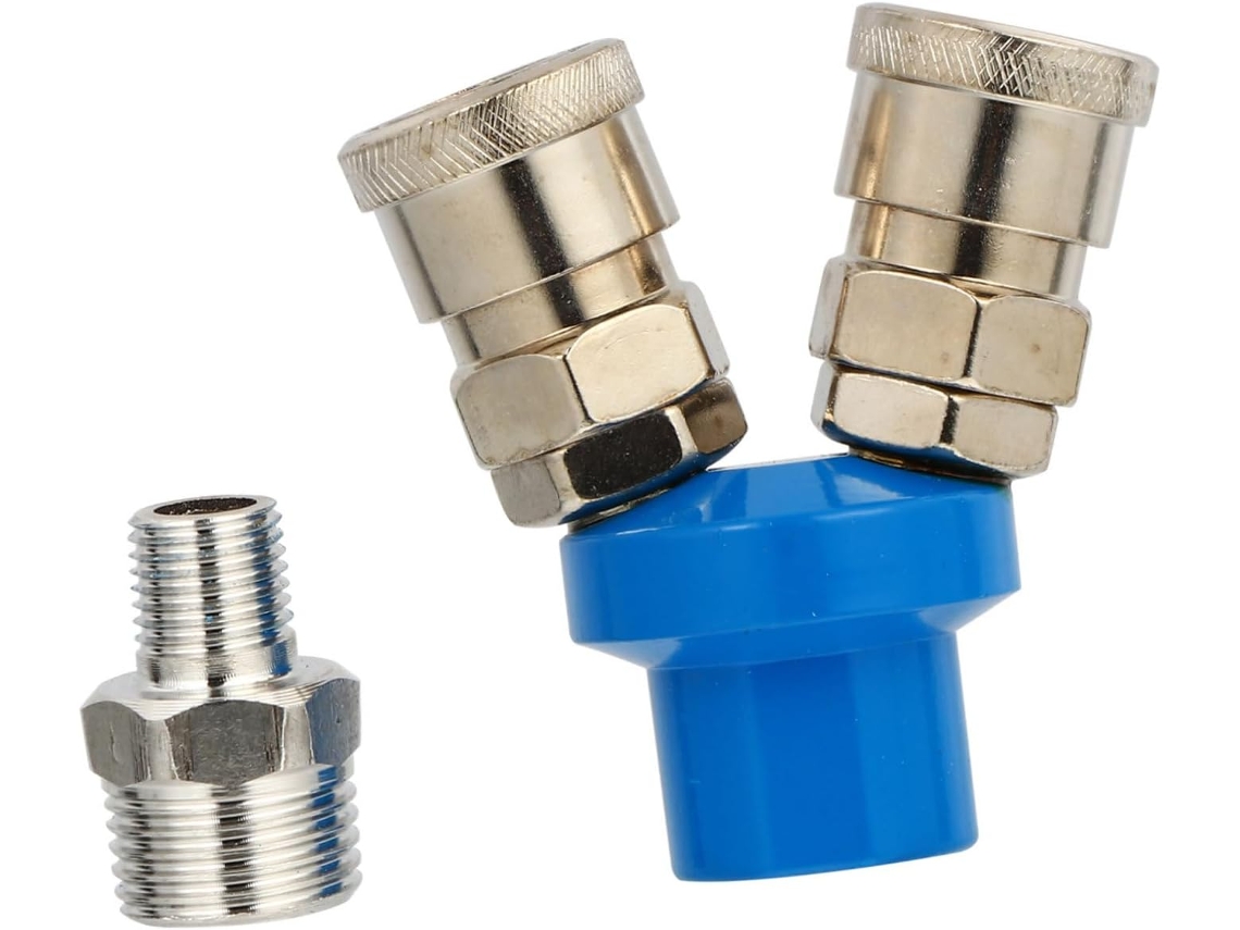 Conjunto De 1, De 1 Conector Pneumático, Em Aço Inoxidável, Resistente.