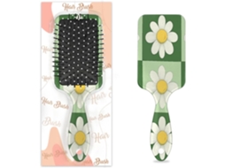 Escova Desembaraçadora Para Cabelos Molhados E Secos, Com Design De Flor Margarida, Pente Com Almofada De Ar Para