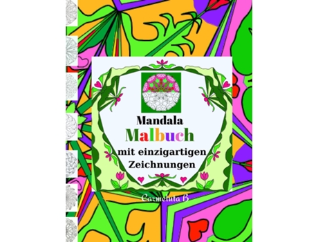 Livro Mandala Malbuch Mit Einzigartigen Zeichnungen De Carmeluta B (inglês)
