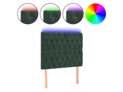 Led Headboard, Led Headboards Vidaxl Verde Veludo (100 X 7 X 118/128 Cm)
