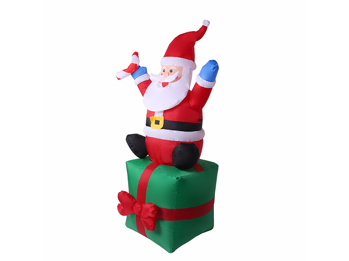 Boneco de Natal Inflável Santa Claus de 6 Pés LAXISCREED