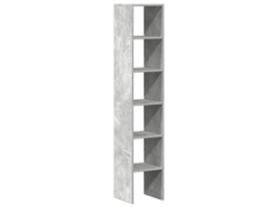 Bookcase, Bookcases Vidaxl Cinzeto Madeira Processada (n/a)