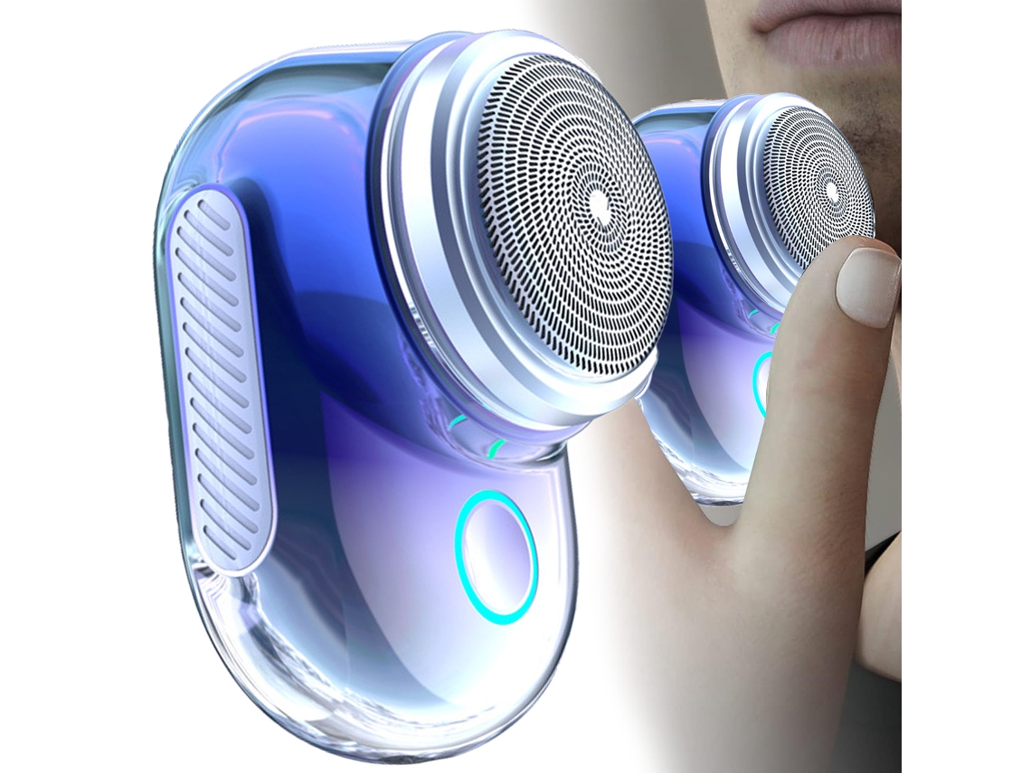 Mini Barbeador Elétrico Portátil Mini Barbeador Elétrico para Homens Barbeador Recarregável Usb Fácil de Usar com Um Botão JEDBESETZT