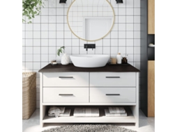 Vidaxl Bancada P/ Wc 100x60x2 Cm Madeira Tratada Castanho-escuro