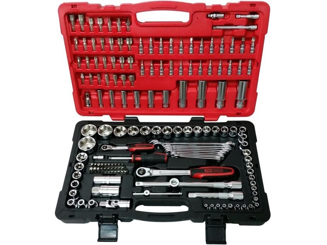 Caixa de Soquete -1/4- 1/2 -Ultimate 151 Peças Ks Tools 922.0751 Maleta de Ferramentas KSTOOLS