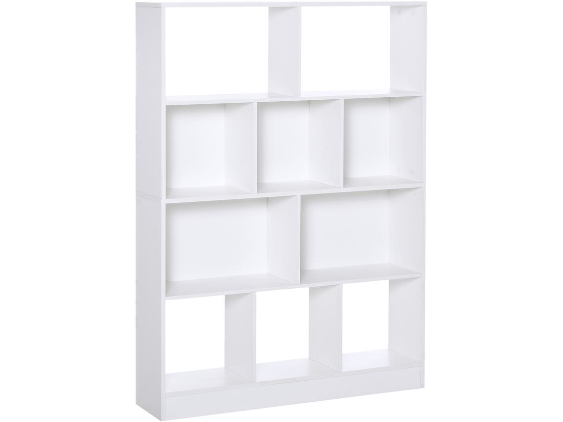 Estante Modular Melamina Cor Branco 100x23,8x140 cm Homcom