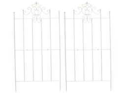 Conjunto De 2 Treliças Paula 170 X 86 Cm Creme Antigo