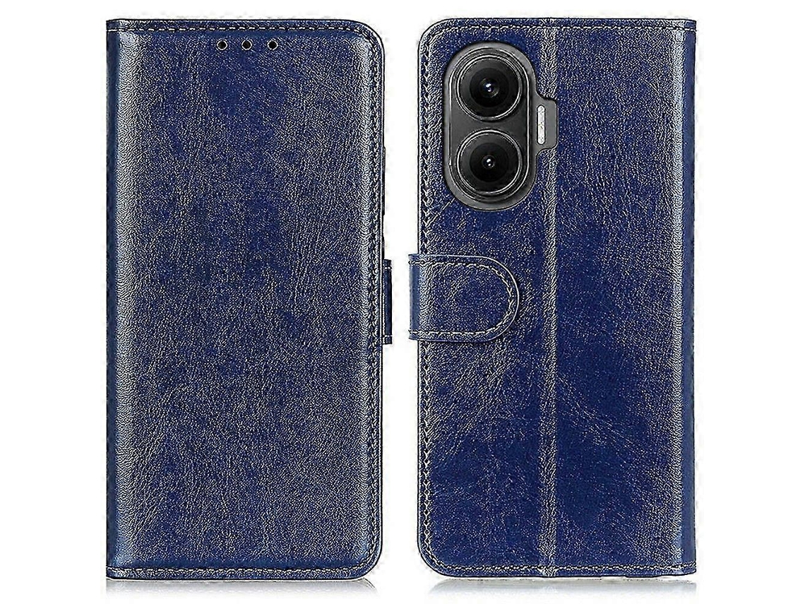 25-26 For Xiaomi Poco F7 5g Case Crazy Horse Texture Pu Leather Phone Stand Cover