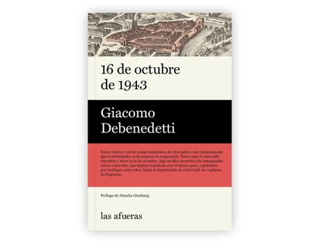 Livro 16 De Octubre De 1943 de Giacomo Debenedetti (Espanhol)