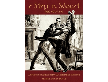 Livro A Study in Scarlet (Shavian alphabet edition) Arthur Conan Doyle (Inglês)