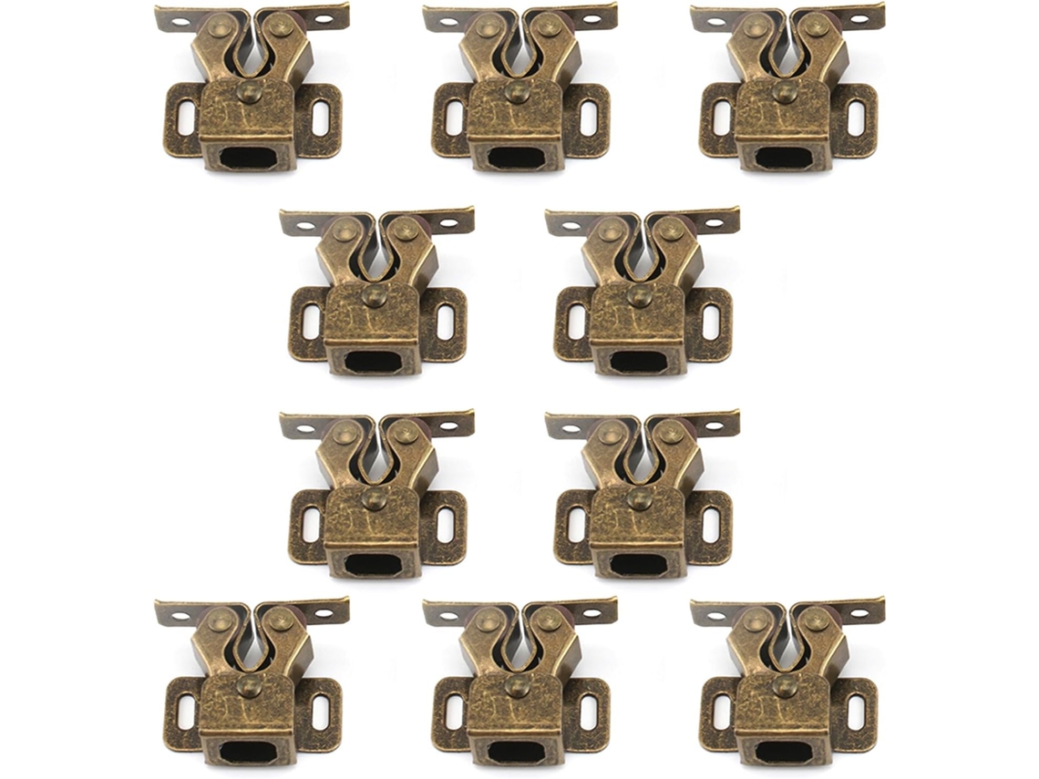 Fechadura de Rolete Dupla para Armário, Porta de Guarda roupa, Utensílios Domésticos e de Cozinha, 10 Peças. para Casa CHABERLU