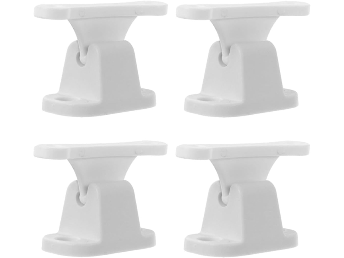 Conjunto de 4 barras transversais de nylon em formato de T para portas de autocaravanas e caravanas.