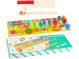 Jogo Da Memória | Jogo Educativo De Madeira E Frutas, Números E Combinação