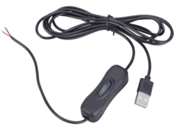 Cabo Usb Macho Para Extremidade Aberta, De Carregamento 2 Condutores
