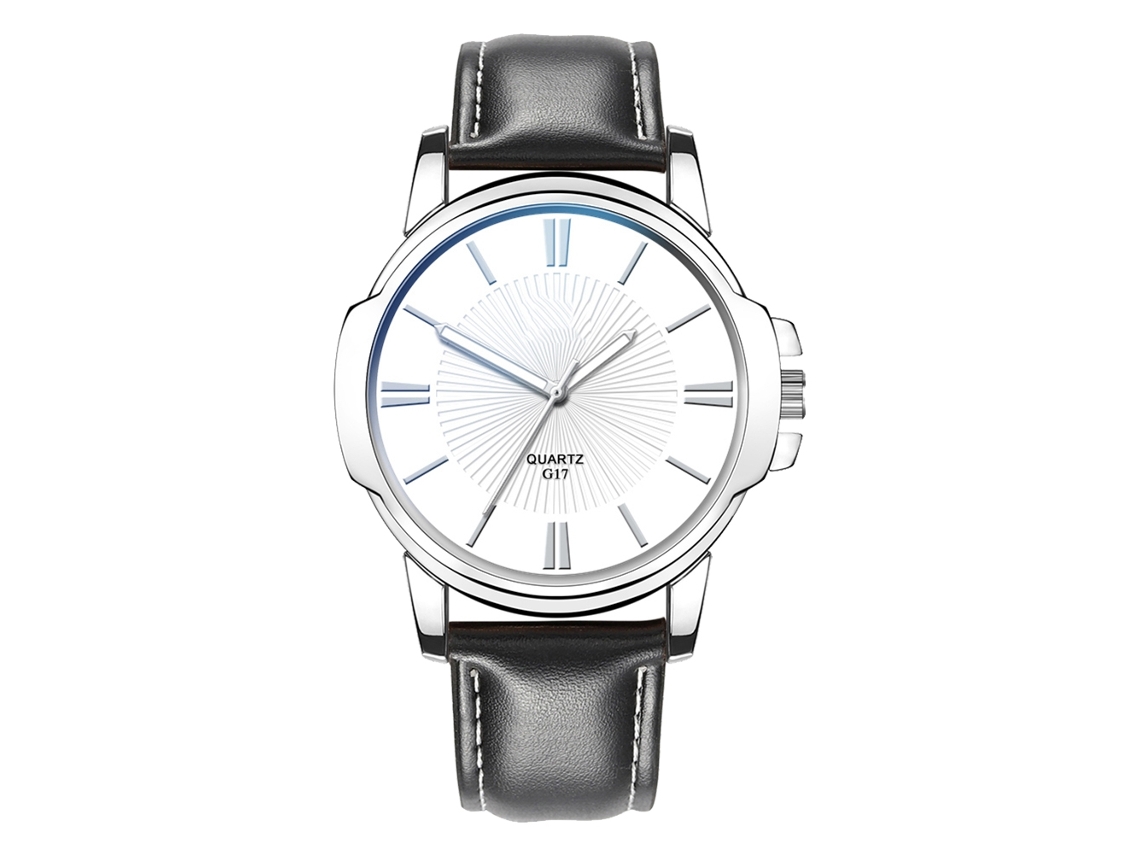 Relógio de Pulso Masculino Analógico de Quartzo com Dial Redondo Moderno e Durável 4