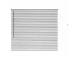 Conjunto 1 Persianas Venecianas Vidaxl Prateado Alumínio (130 X 140 Cm)