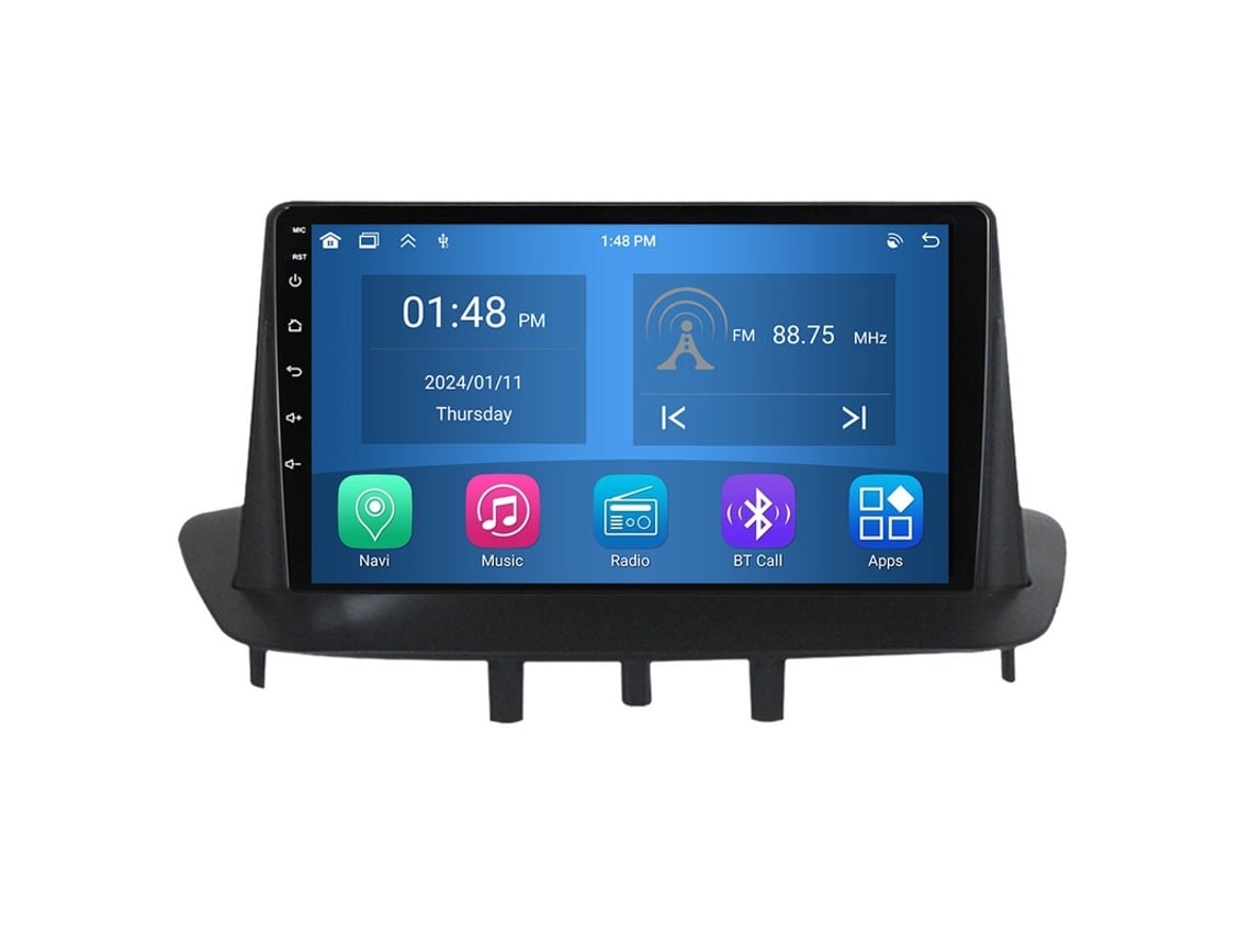 Autorrádio 4Gb Ram64Gb Rom Carplay ROVERONE para Renault Megane 3 2008-2014 Android Carro Rádio Bluetooth Gps Navegação (Outlet Grade A)