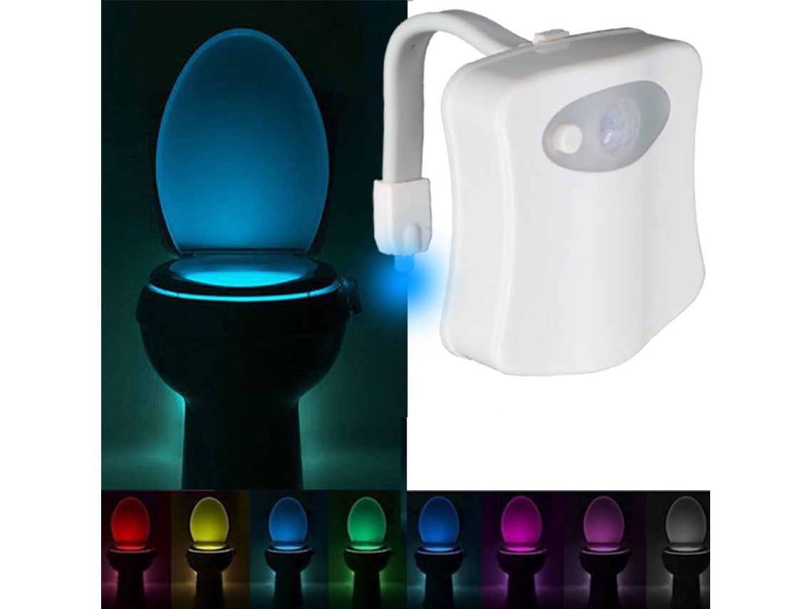 Conjunto De 3 Luzes Noturnas Para Vaso Sanitário Ausaye Em 8 Cores