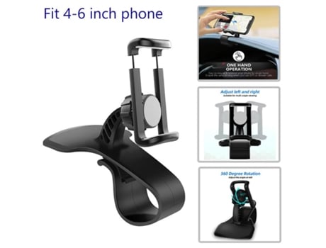 Fonken Suporte Do Telefone Do Carro Painel De 360 ??graus De Rotação Ajustável Montagem Do Telefone Móvel No Suporte De Navegação Do Carro Gps Suport…