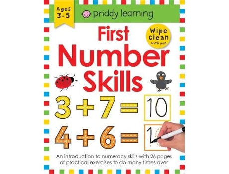 Livro First Number Skills de Roger Priddy (Inglês)