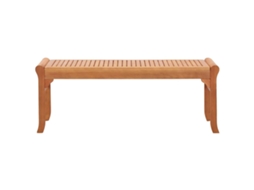 Maison Exclusive - Banco De Jardim 2 Lugares 120 Cm Madeira De Eucalipto Maciça